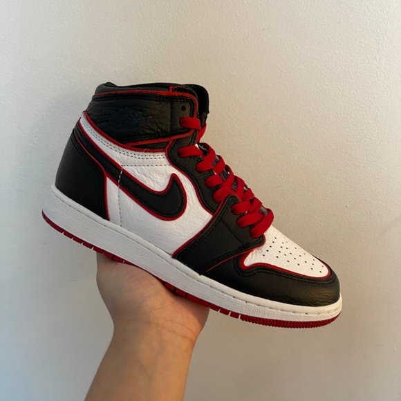 GS Size 4.5Y / 6w-Jordan 1 Retro High OG Bloodline 2019 575441-062 *VNDS* No Box - Picture 5 of 11